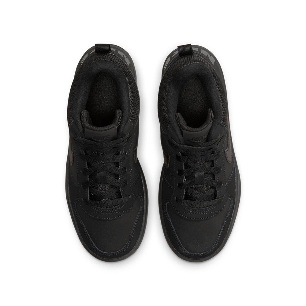 Nike Court Borough Mid Triple Black Youth Size 6Y Sneakers - Picture 4 of 6